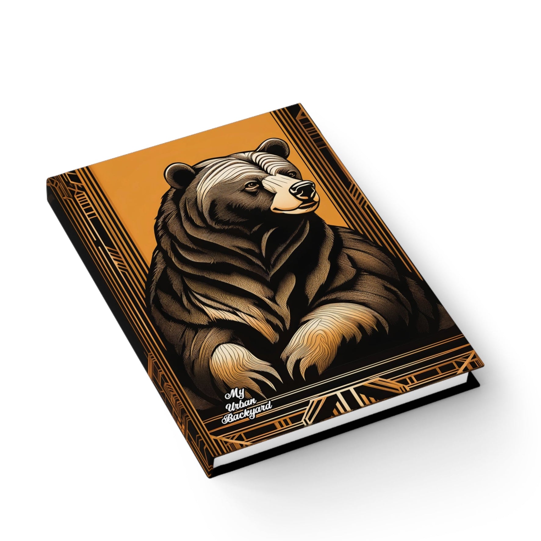 Theo Grizzlyson, Bear Hardcover Notebook Journal – 6" x 8"