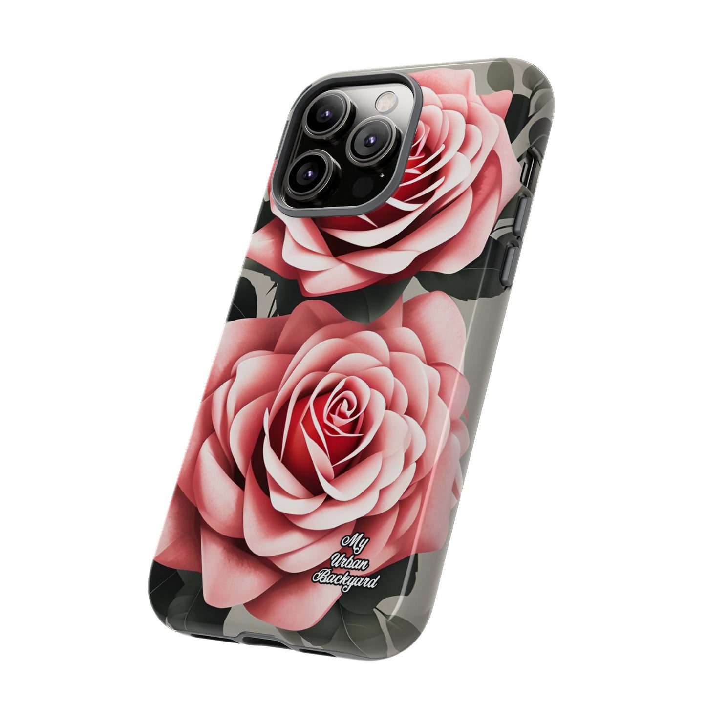 Pink Rose Flowers, Cell Phone Case - Apple, Samsung or Google Pixel