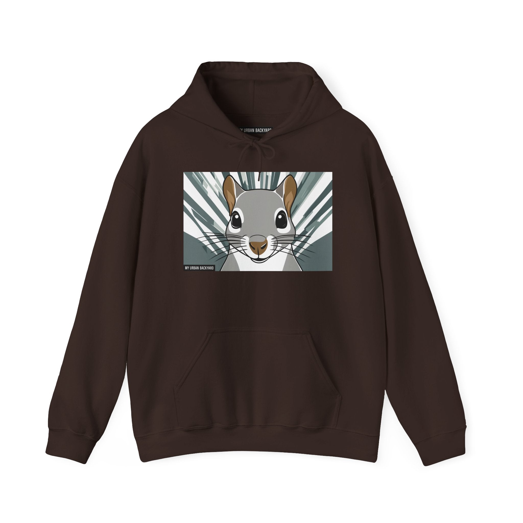Cute Squirrel Graphic Hoodie, Cozy Unisex Sweatshirt, Nature Lover Gift, Autumn Fashion, Animal Art Clothing