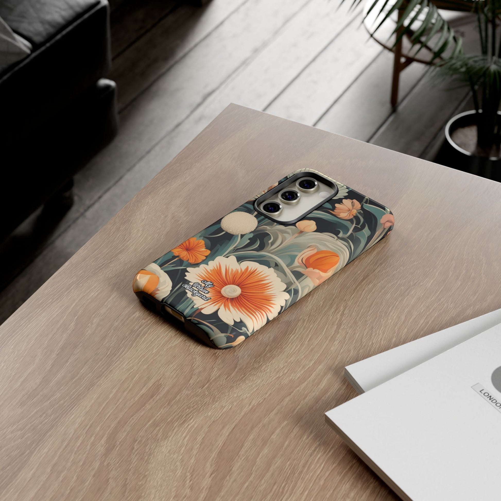 Orange and White Flowers, Cell Phone Case - Apple, Samsung, Google Pixel