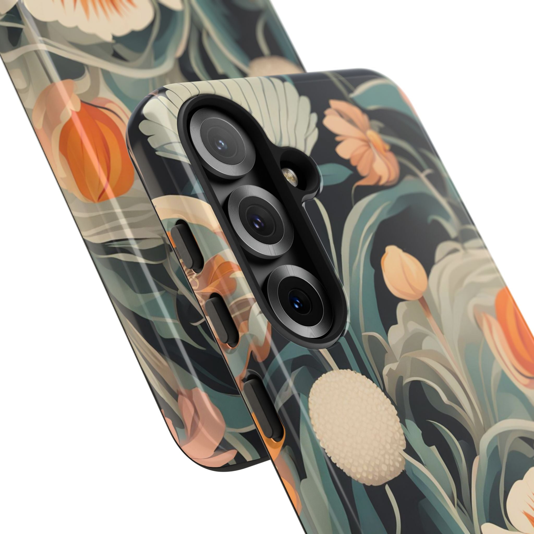 Orange and White Flowers, Cell Phone Case - Apple, Samsung, Google Pixel