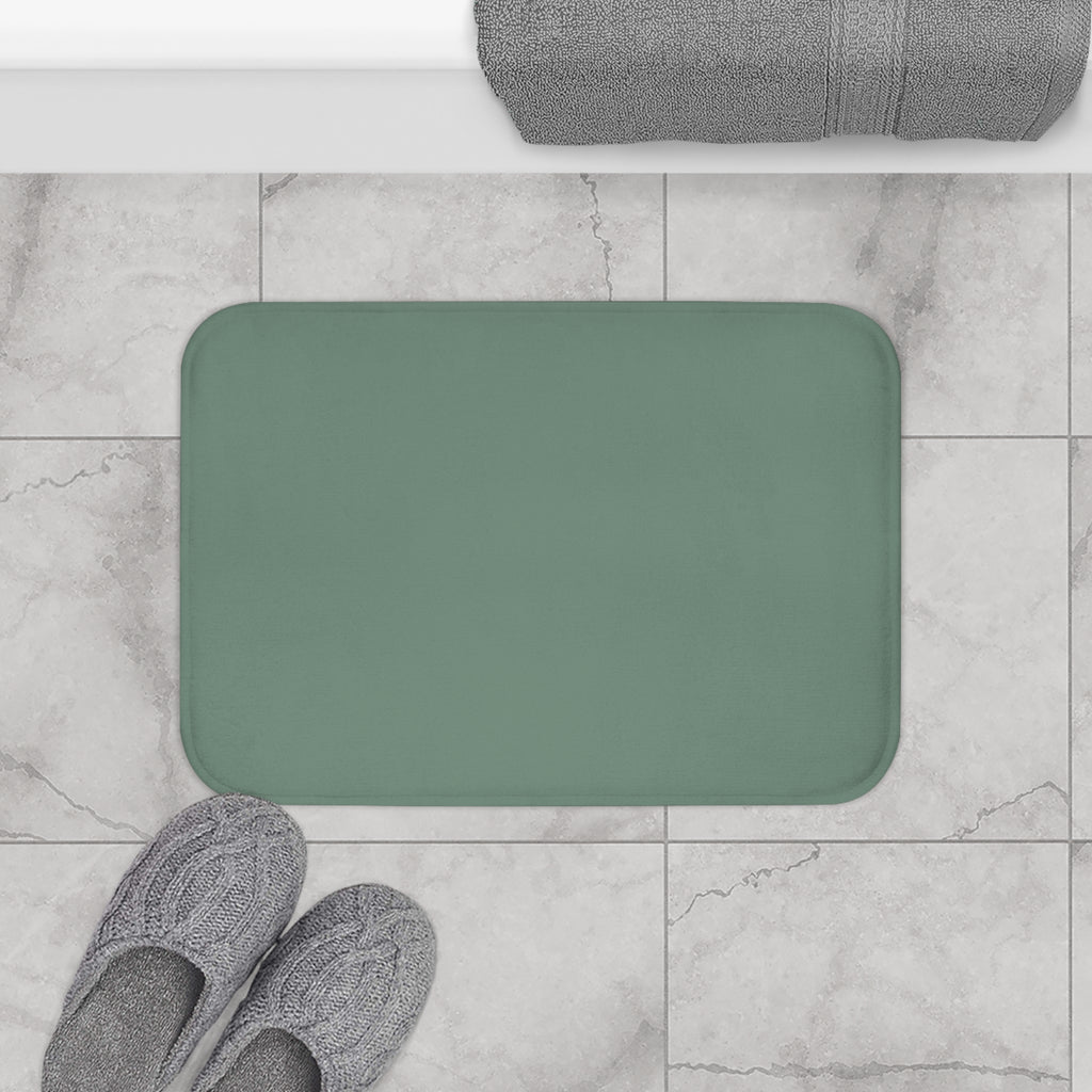 Green Memory Foam Bath Mat — Soft Absorbent Bathroom Rug, 2 sizes