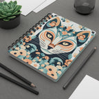 Floral Cat Spiral Journal