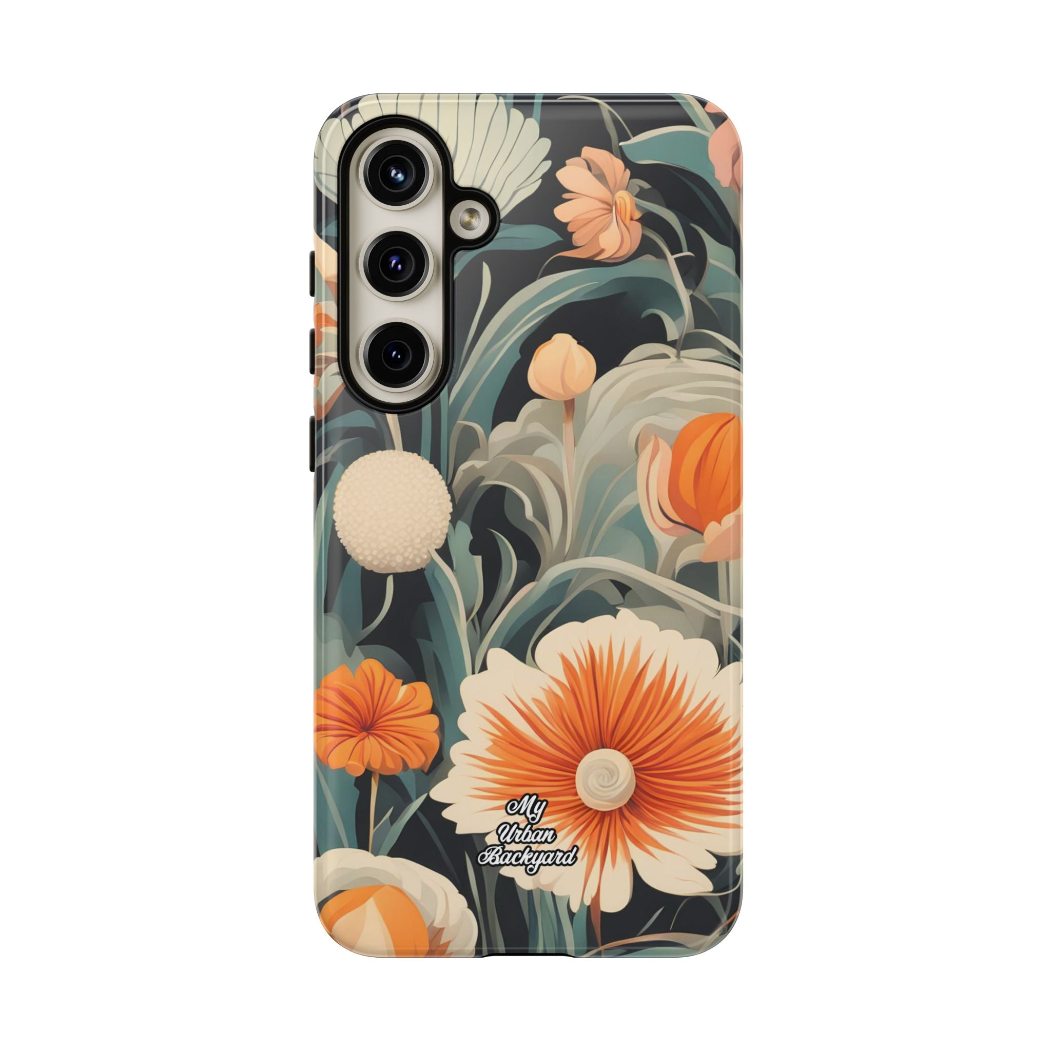 Orange and White Flowers, Cell Phone Case - Apple, Samsung, Google Pixel