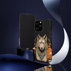 Wolf with Flowers, Animal Cell Phone Case - Apple, Samsung, Google Pixel