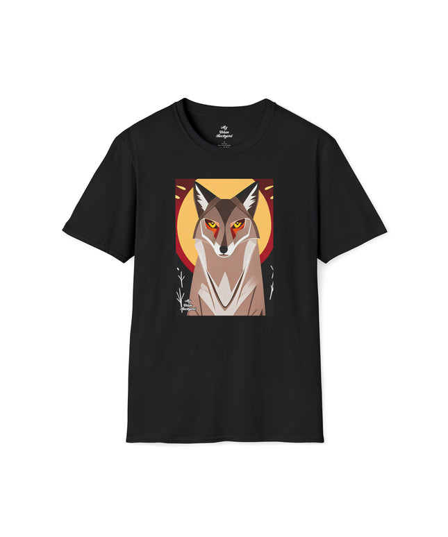 Sunset Coyote, Soft 100% Cotton T-Shirt, Unisex, Short Sleeve, Classic Fit