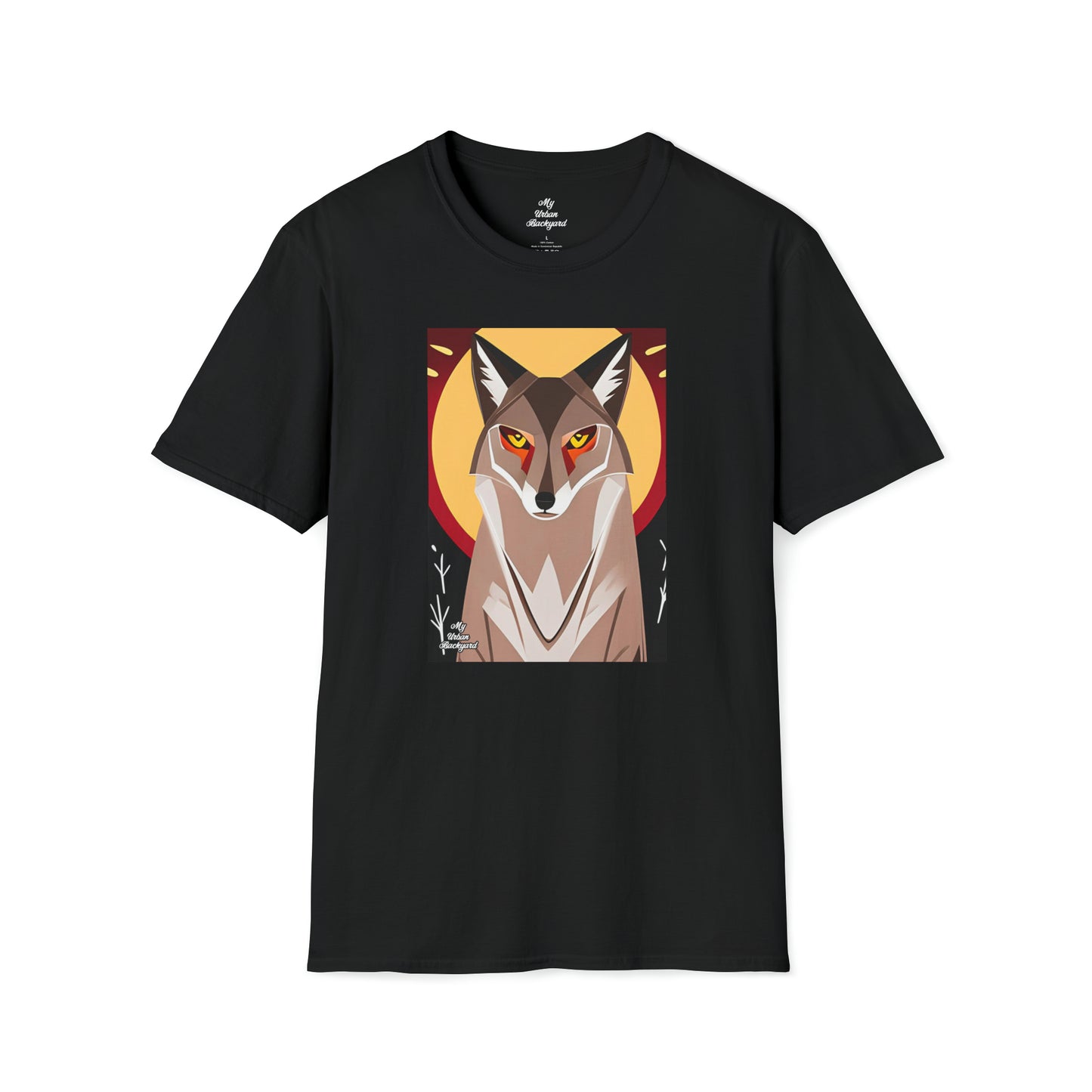 Sunset Coyote, Soft 100% Cotton T-Shirt, Unisex, Short Sleeve, Classic Fit