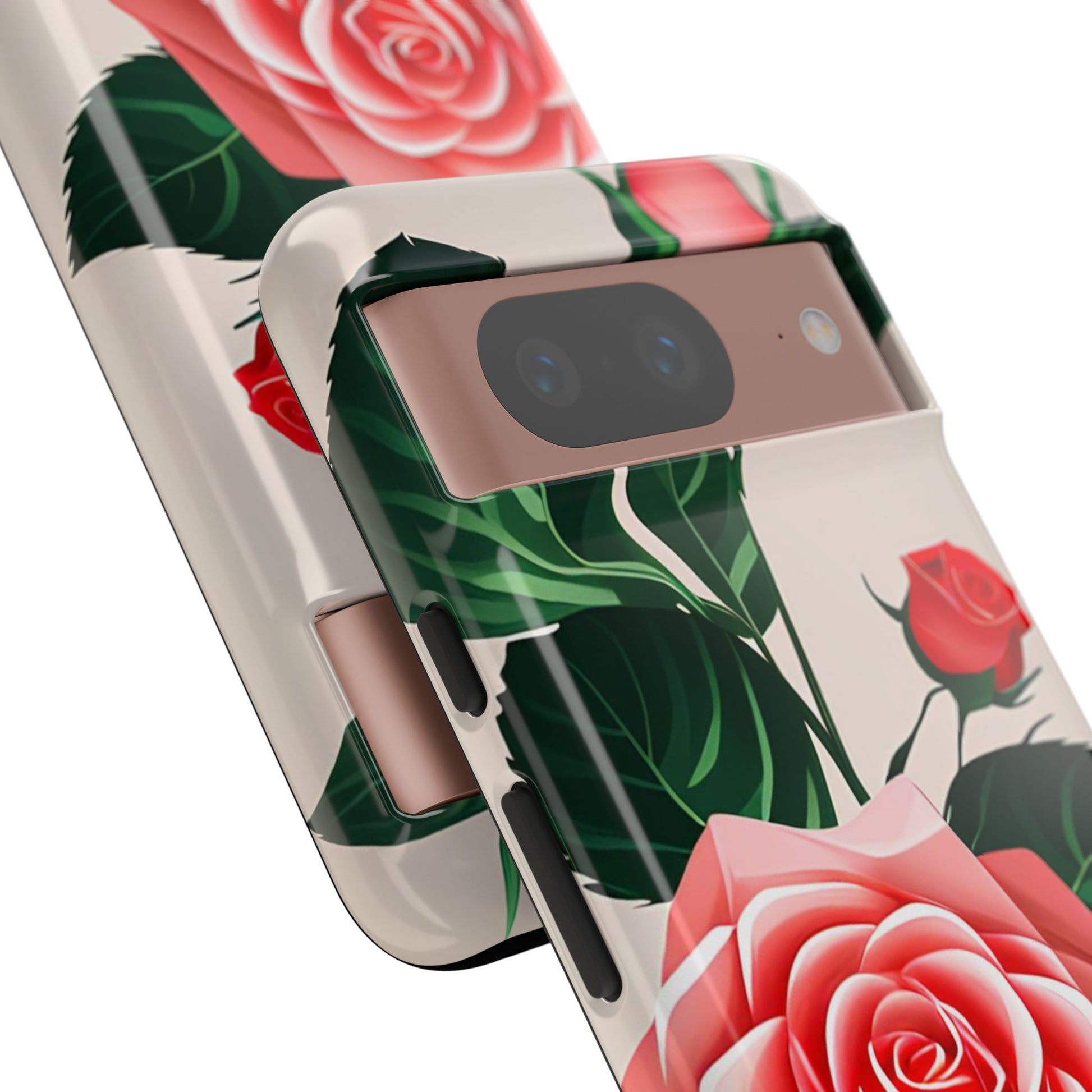 Pink Rose Flowers, Cell Phone Case - Apple, Samsung, Google Pixel