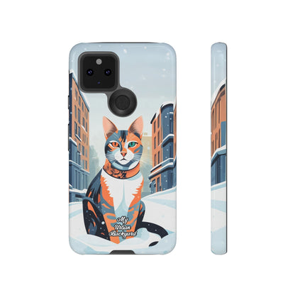 Claws Pawson in the Snow, Cell Phone Case - Apple, Samsung, or Google Pixel