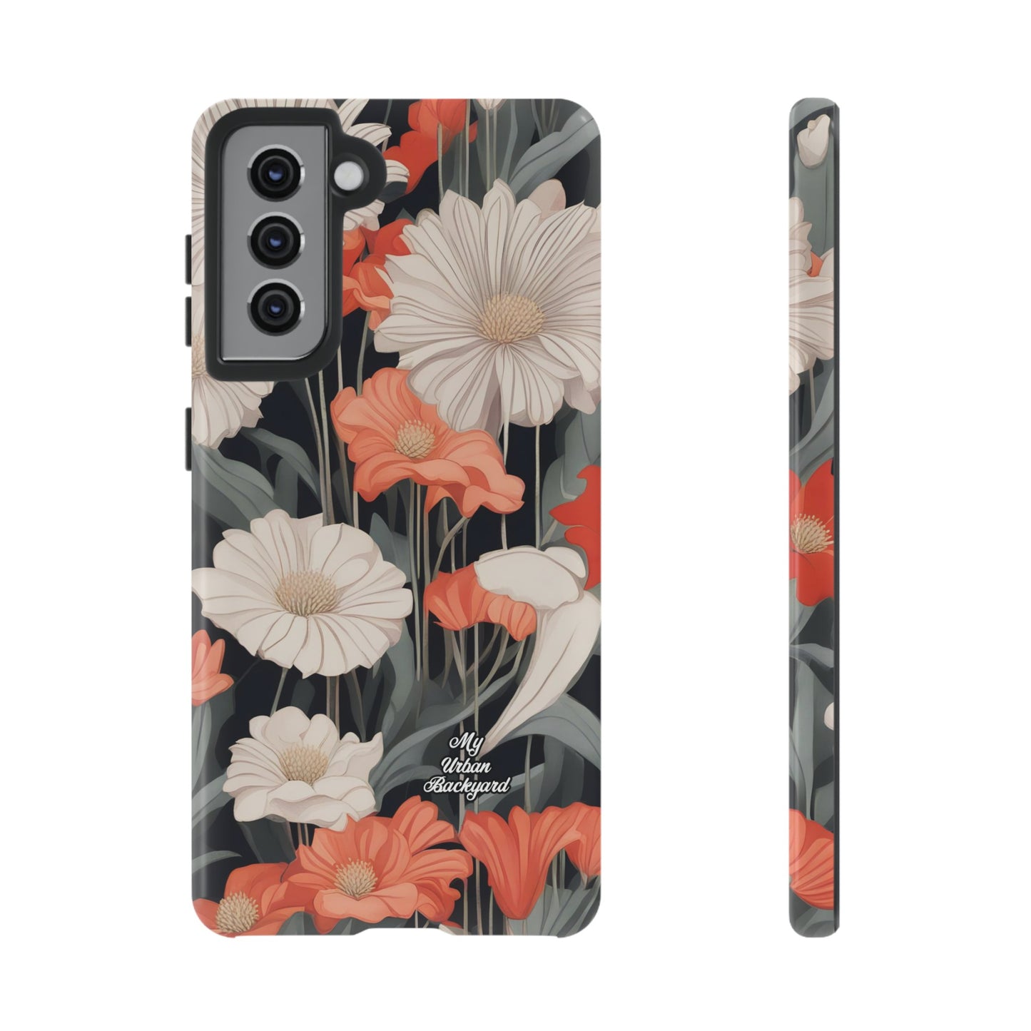 Art Deco Flowers, Cell Phone Case - Apple, Samsung or Google Pixel