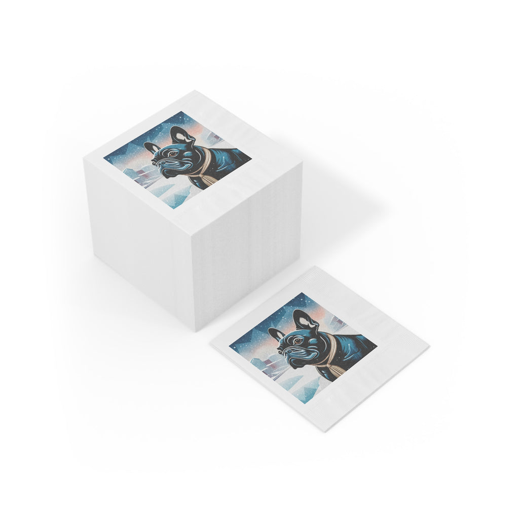 Winter French Bulldog Napkins