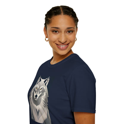 Gray Wolf, Soft 100% Cotton T-Shirt, Unisex, Short Sleeve, Classic Fit