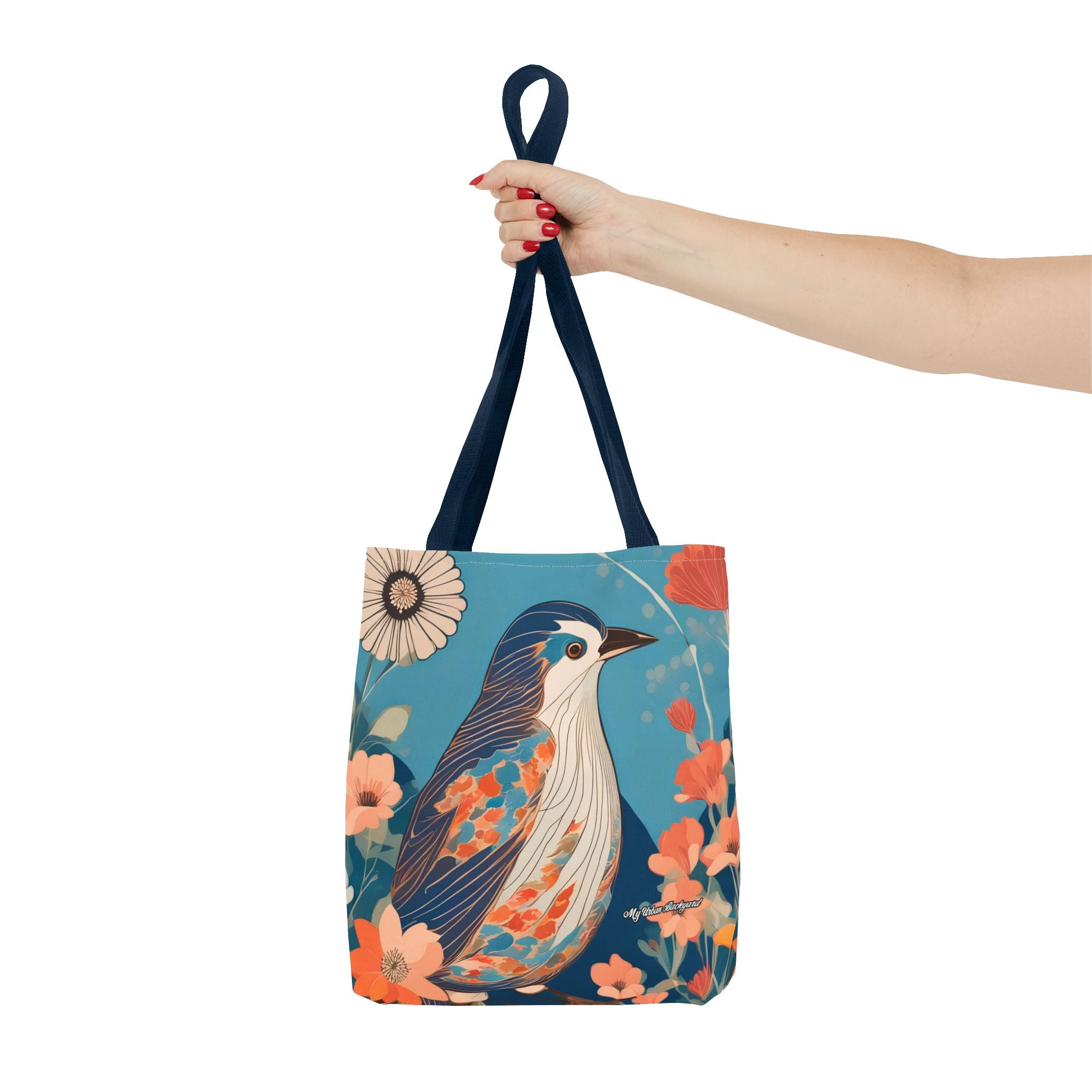 Colorful Bird Tote Bag with Cotton Handles For Everyday Use, 3 Sizes
