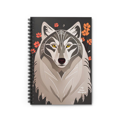 Art Deco Wolf, Spiral Notebook Journal - Write in Style