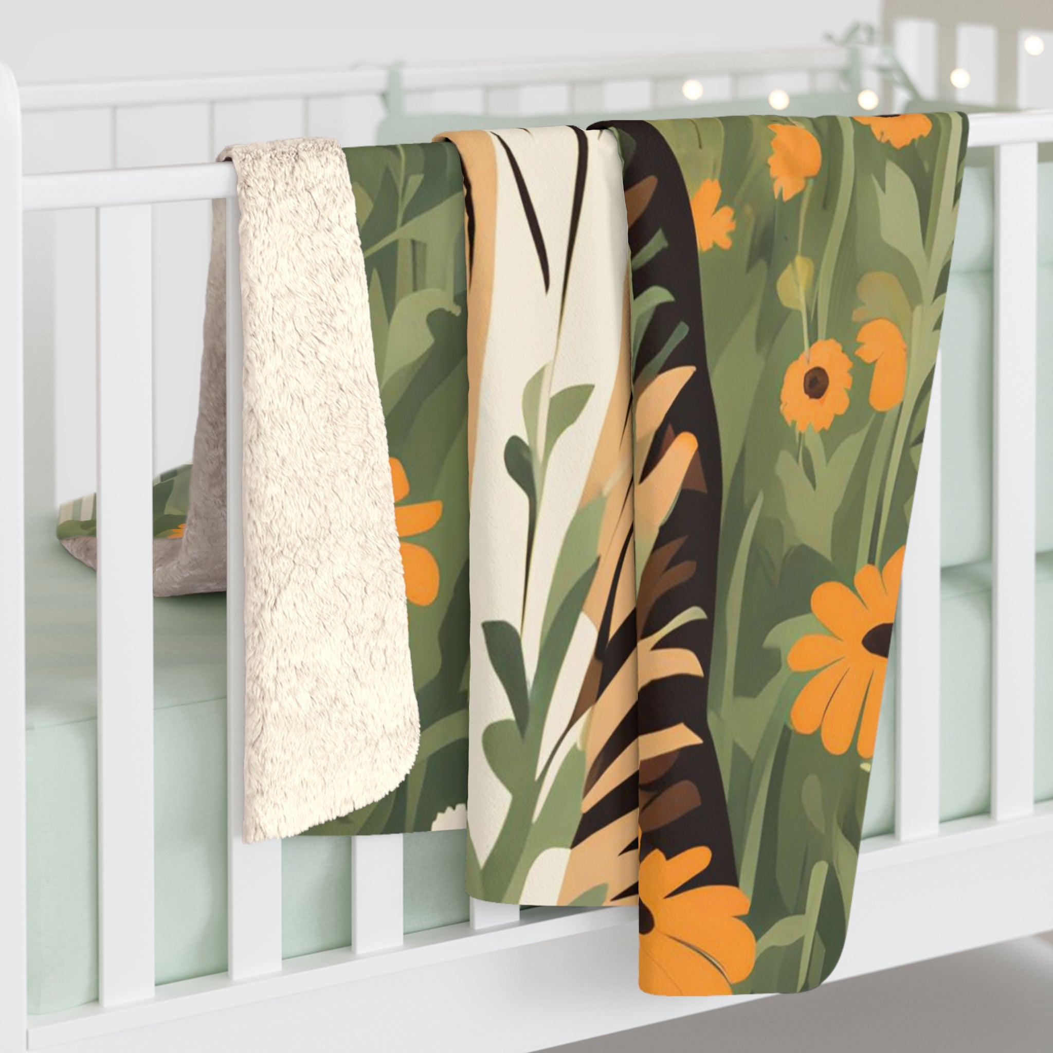 Finn Purrington, Cat Sherpa Fleece Blanket for Cozy Warmth, 50"x60"