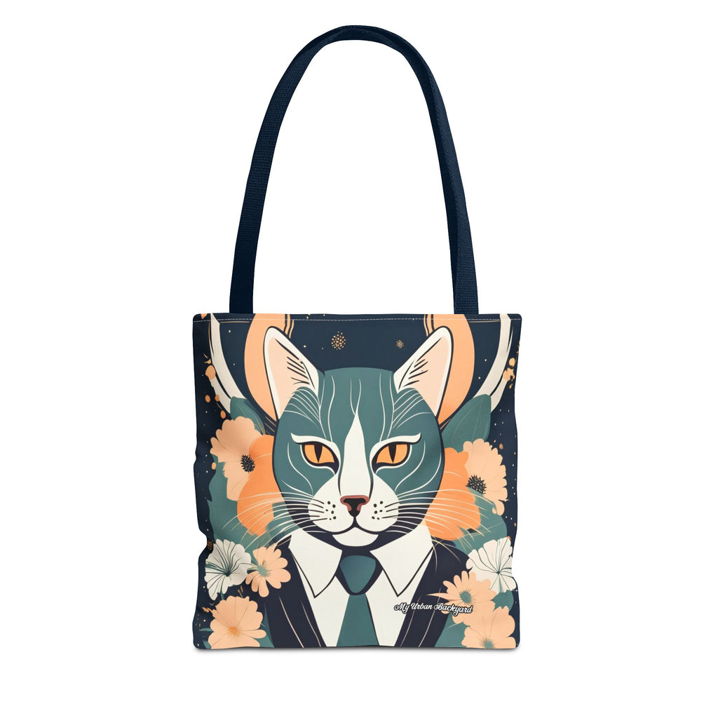 Simon Whiskerford, Cat Tote Bag with Cotton Handles For Everyday Use, 3 Sizes