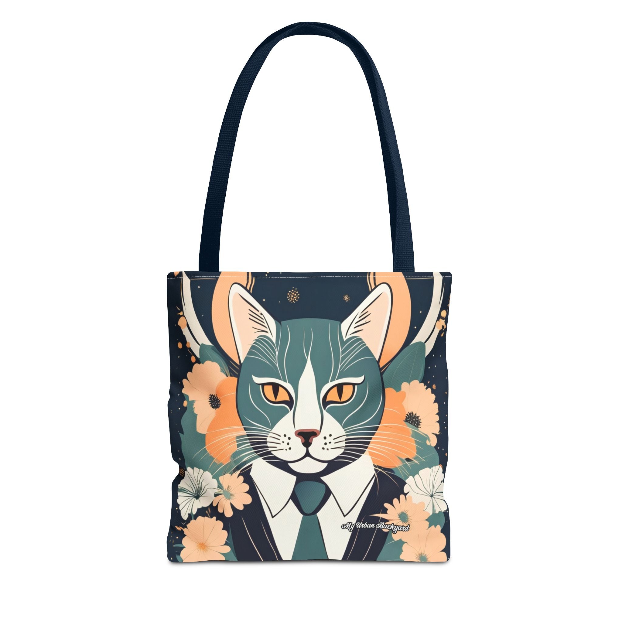 Simon Whiskerford, Cat Tote Bag with Cotton Handles For Everyday Use, 3 Sizes