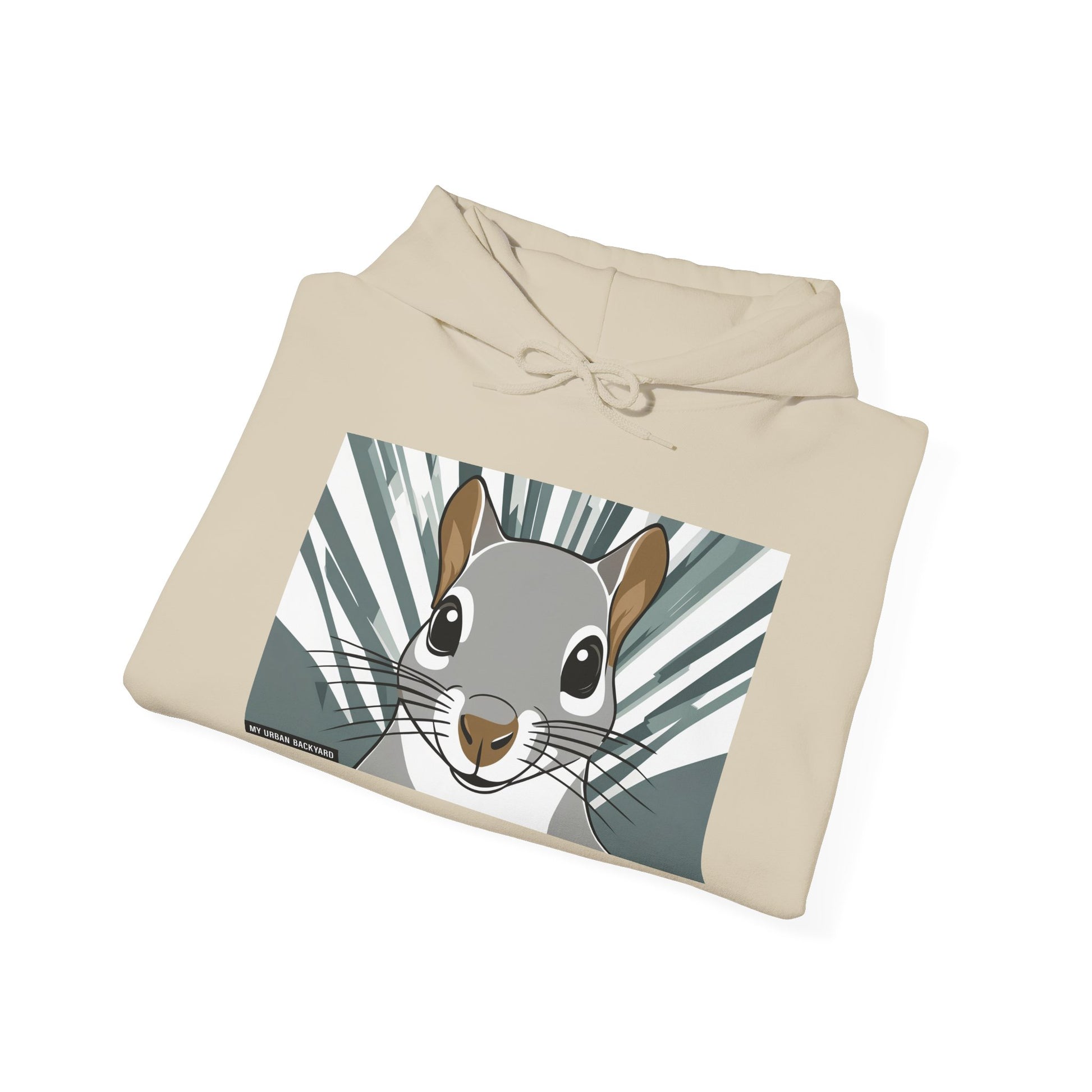 Cute Squirrel Graphic Hoodie, Cozy Unisex Sweatshirt, Nature Lover Gift, Autumn Fashion, Animal Art Clothing