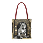 Art Deco Squirrel, Tote Bag with Cotton Handles For Everyday Use, 3 Sizes