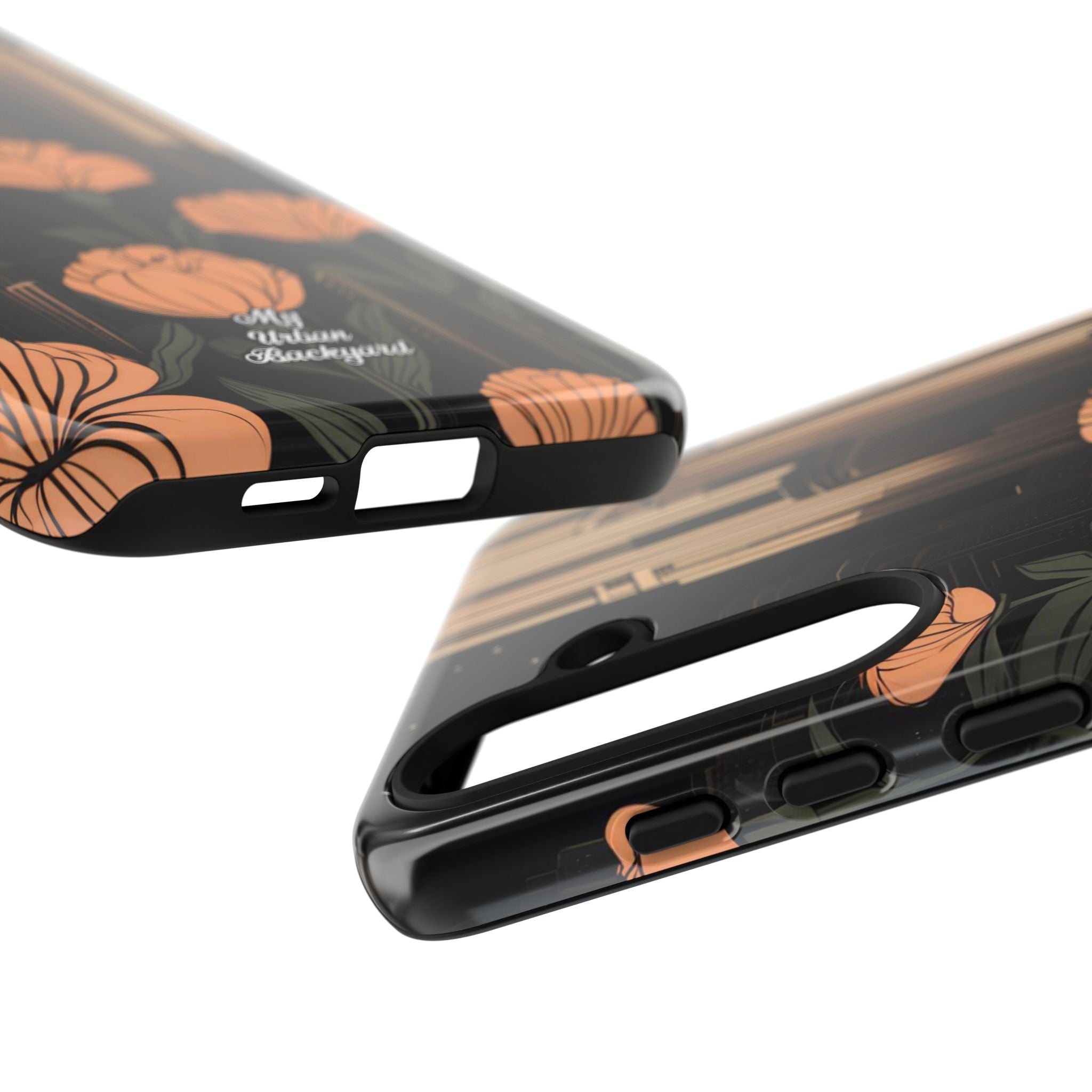 Urban Evening with Flowers, Cell Phone Case