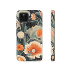 Orange and White Flowers, Cell Phone Case - Apple, Samsung, Google Pixel