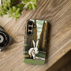 White Rabbit on a City Street, Cell Phone Case - Apple, Samsung, Google Pixel