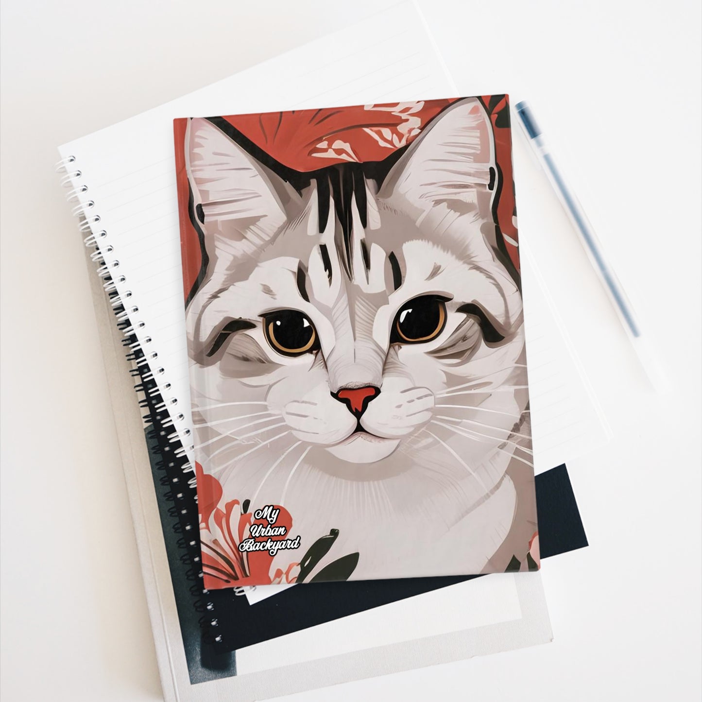 White Cats, Hardcover Notebook Journal - Write in Style