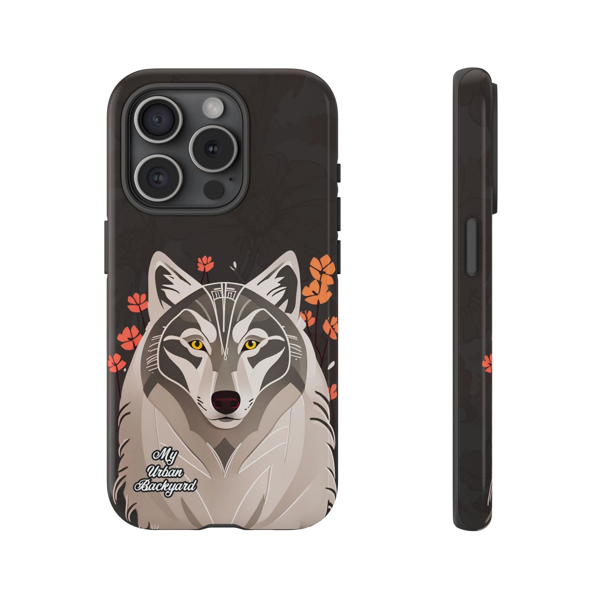 Art Deco Wolf, Cell Phone Case - Apple, Samsung, Google Pixel