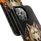 Wolf with Flowers, Animal Cell Phone Case - Apple, Samsung, Google Pixel