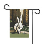 White Rabbit on a City Street, Garden Flag