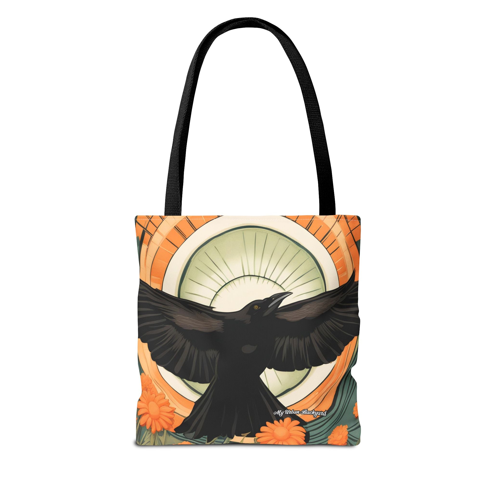Flying Crow Tote Bag with Cotton Handles For Everyday Use, 3 Sizes