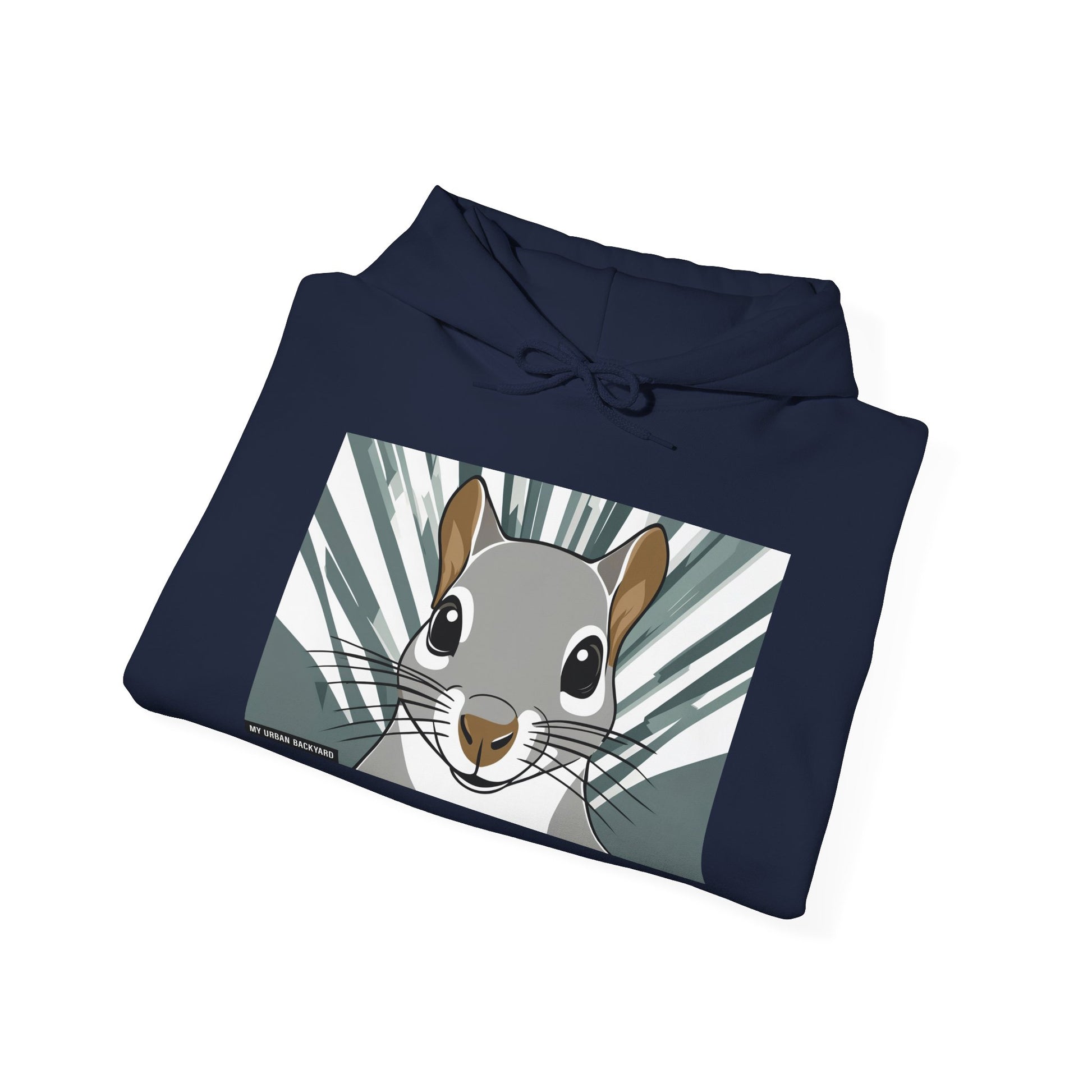 Cute Squirrel Graphic Hoodie, Cozy Unisex Sweatshirt, Nature Lover Gift, Autumn Fashion, Animal Art Clothing