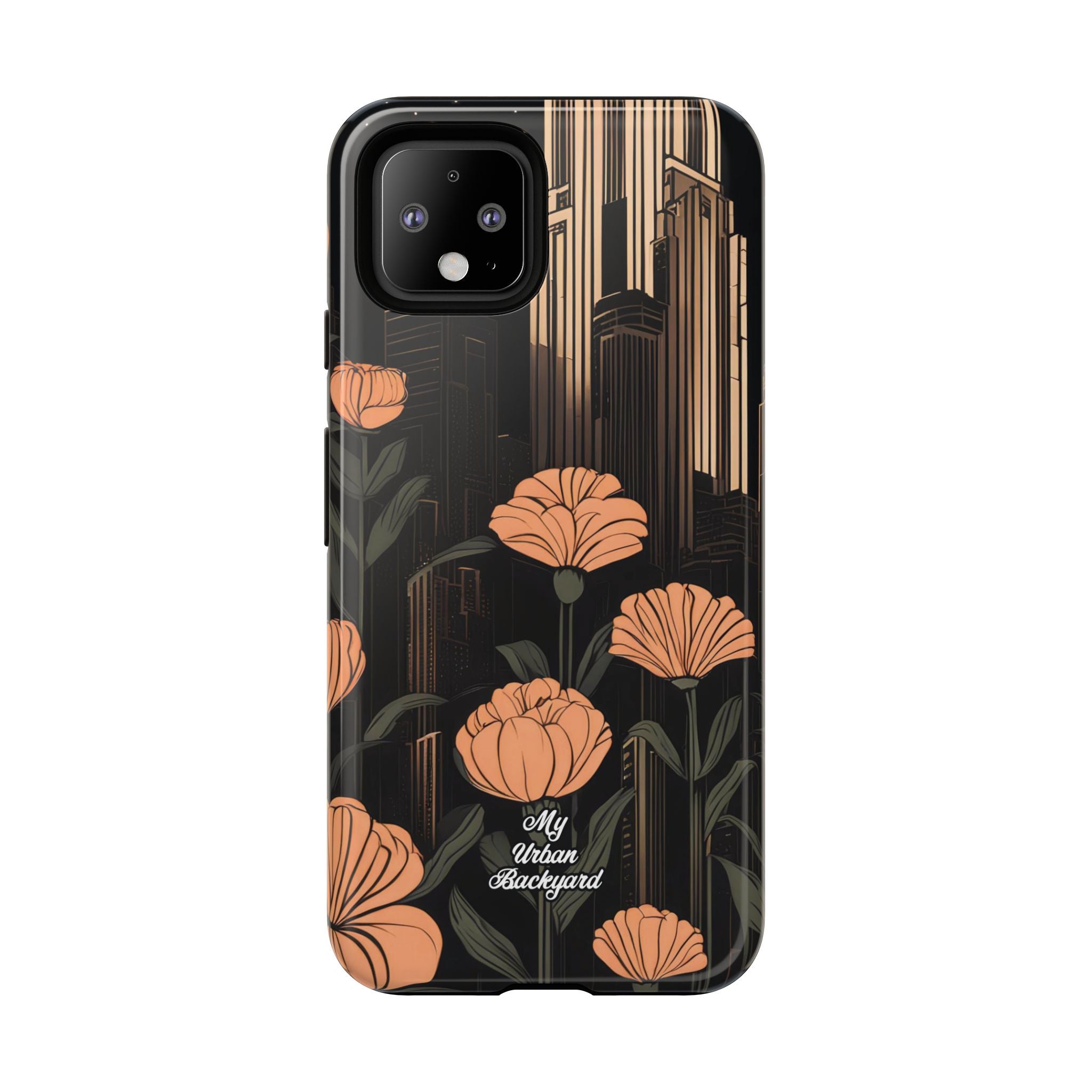 Urban Evening with Flowers, Cell Phone Case