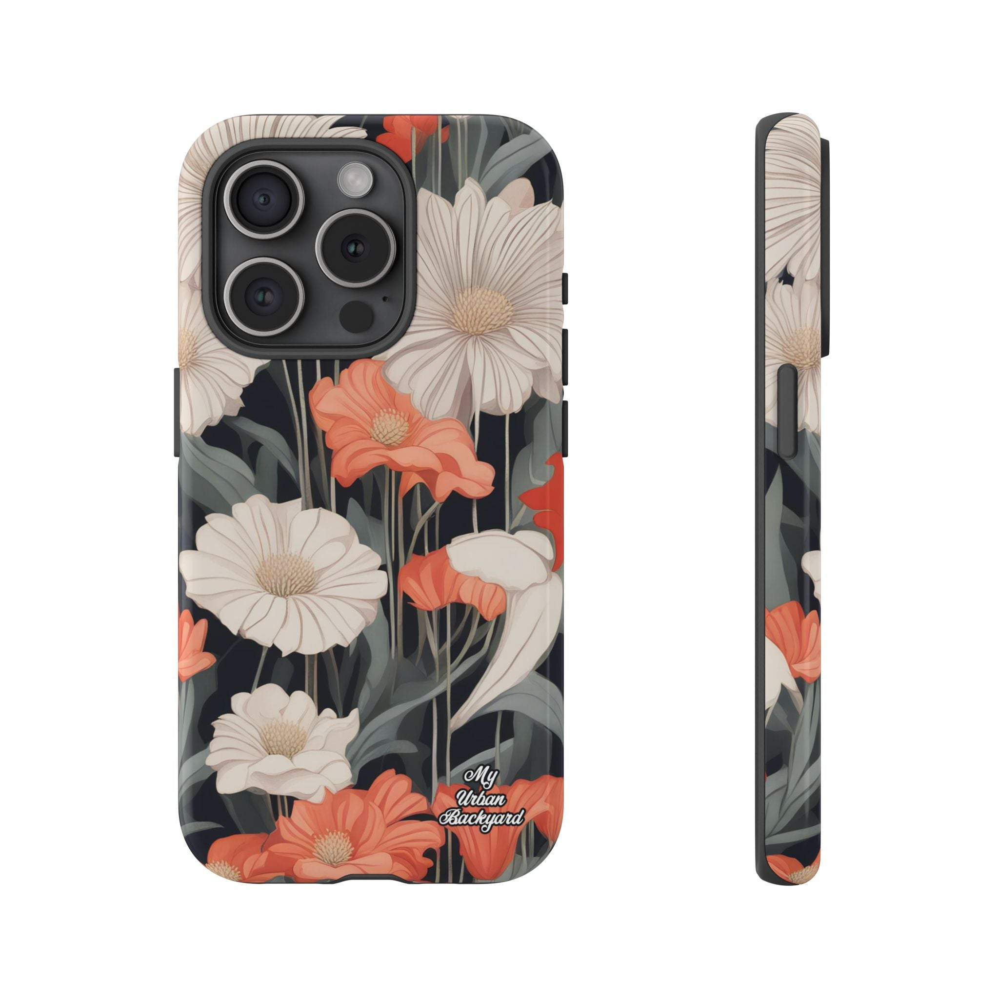 Art Deco Flowers, Cell Phone Case - Apple, Samsung, Google Pixel