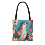 Colorful Bird, Everyday Tote Bag w Cotton Handles