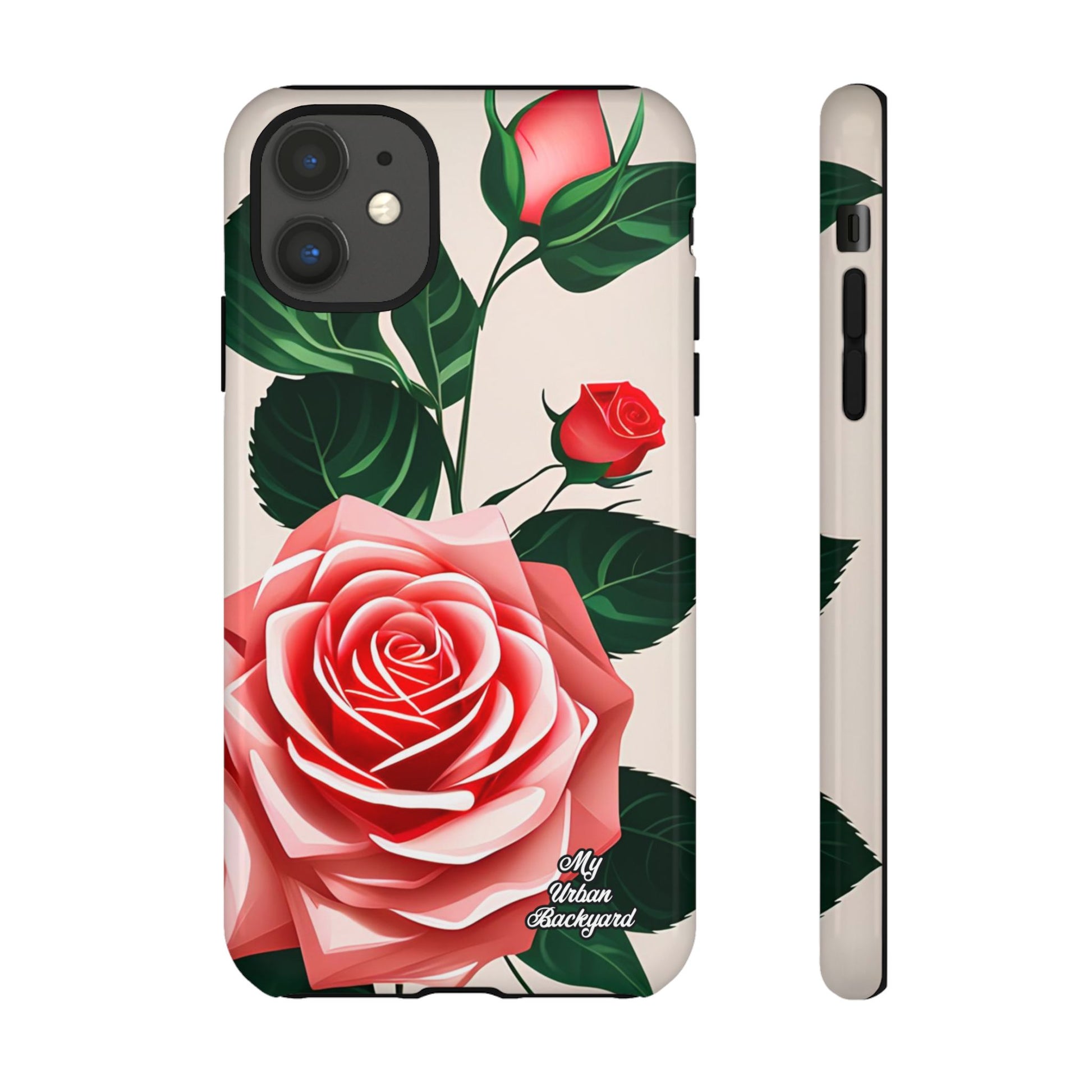 Pink Rose Flowers, Cell Phone Case - Apple, Samsung, Google Pixel