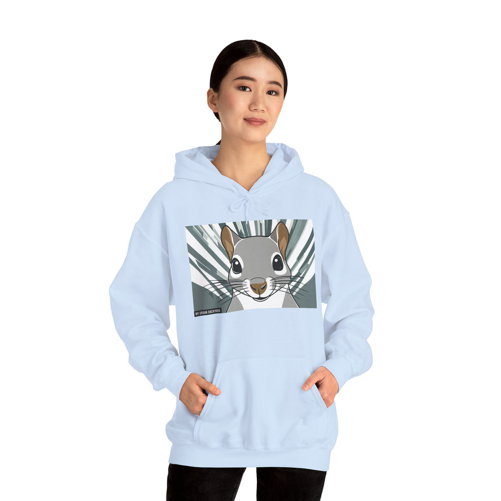 Cute Squirrel Graphic Hoodie, Cozy Unisex Sweatshirt, Nature Lover Gift, Autumn Fashion, Animal Art Clothing