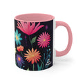 Colorful Flowers, Ceramic Coffee Mug