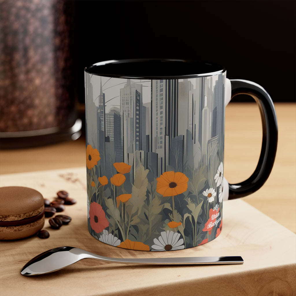 Urban Wildflowers, Ceramic Mug - Perfect for Coffee, Tea, and More!