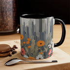 Urban Wildflowers, Ceramic Coffee Mug