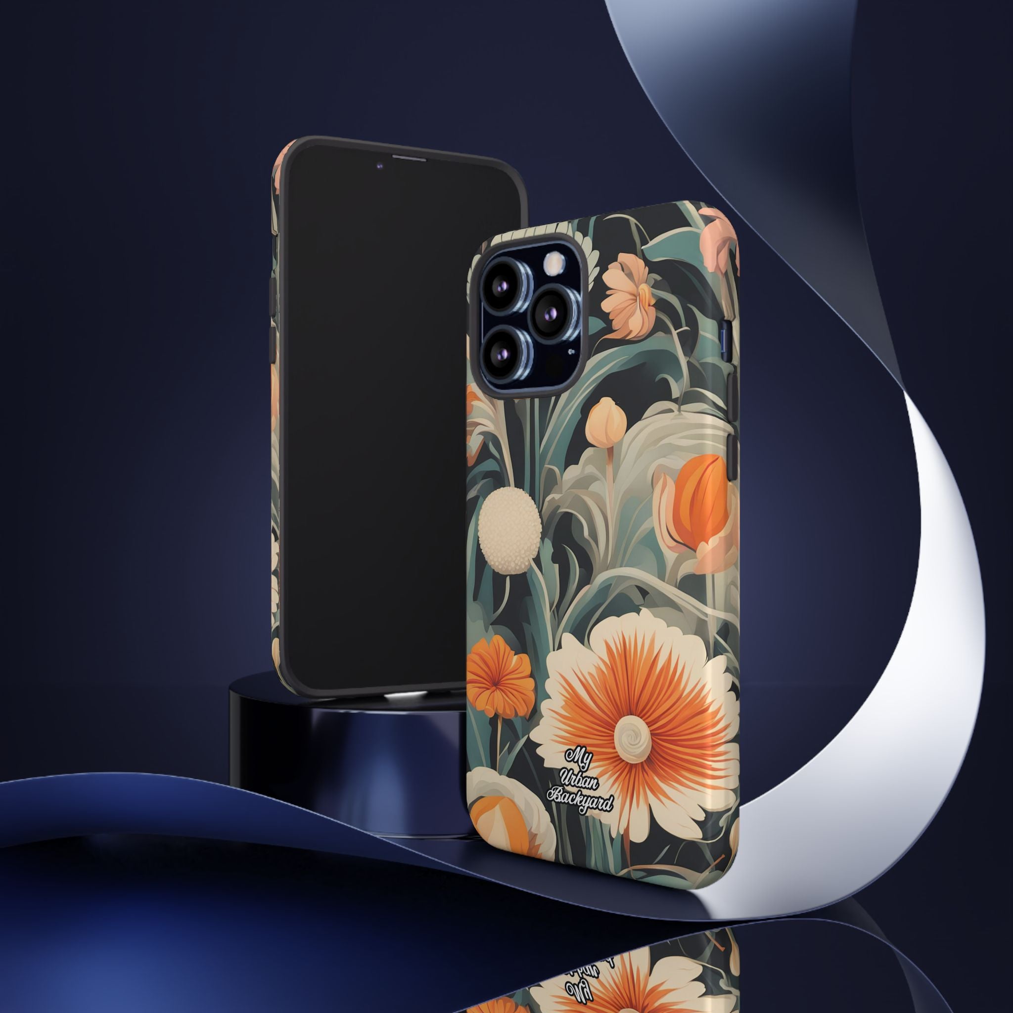 Orange and White Flowers, Cell Phone Case - Apple, Samsung, Google Pixel