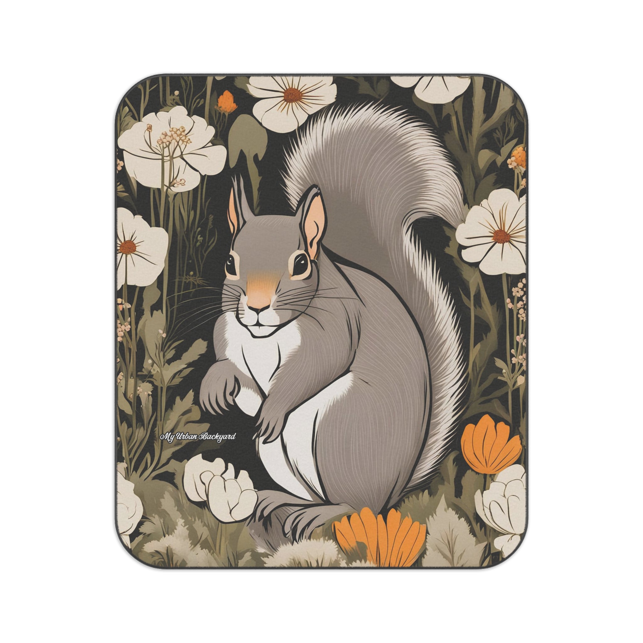 Whimsical Squirrel Picnic Blanket - Perfect for Outdoor Adventures, 51" × 61"