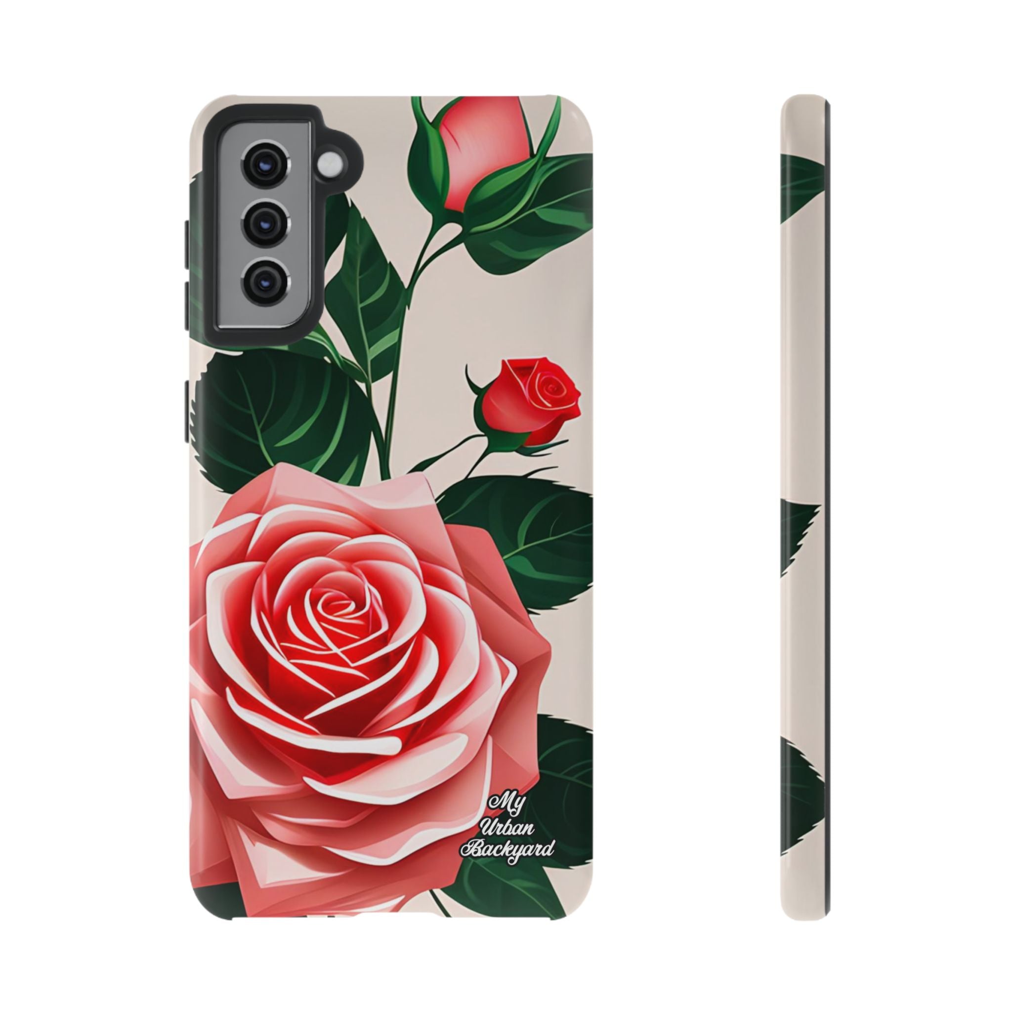 Pink Rose Flowers, Cell Phone Case - Apple, Samsung, Google Pixel
