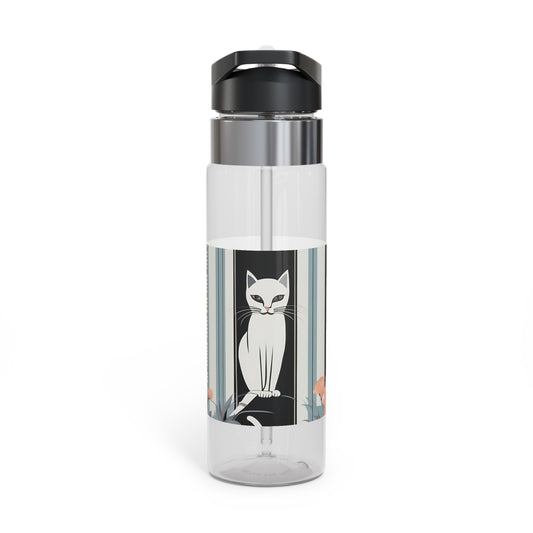 White Cat, 20oz Sport Water Bottle, BPA-Free, Tritan™ plastic