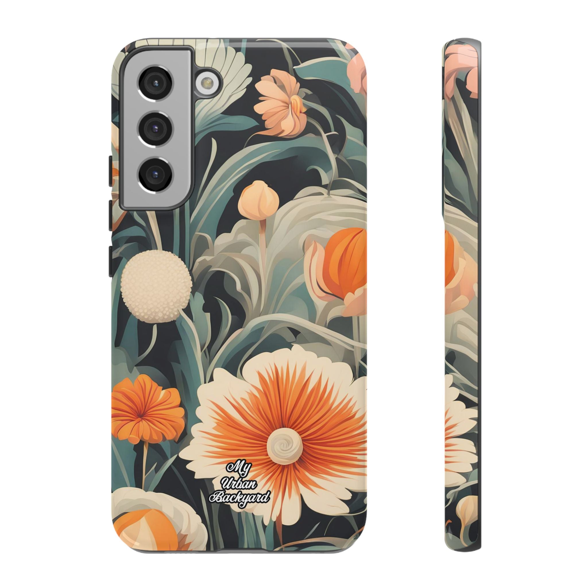 Orange and White Flowers, Cell Phone Case - Apple, Samsung, Google Pixel