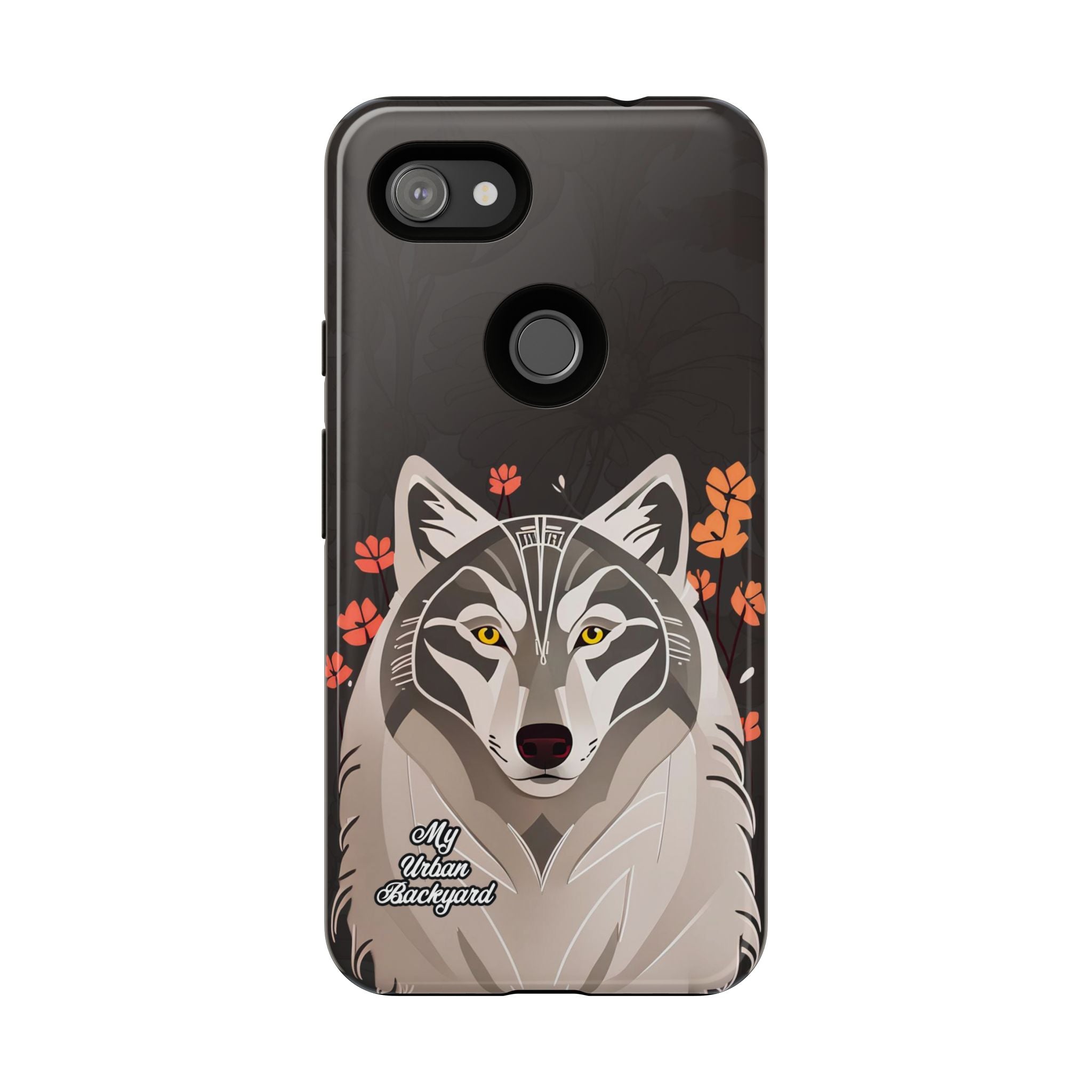 Art Deco Wolf, Cell Phone Case - Apple, Samsung, Google Pixel