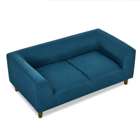 Modern Pet Sofa With Backrest And Armrests, 39.5", Blue or Dark Gray