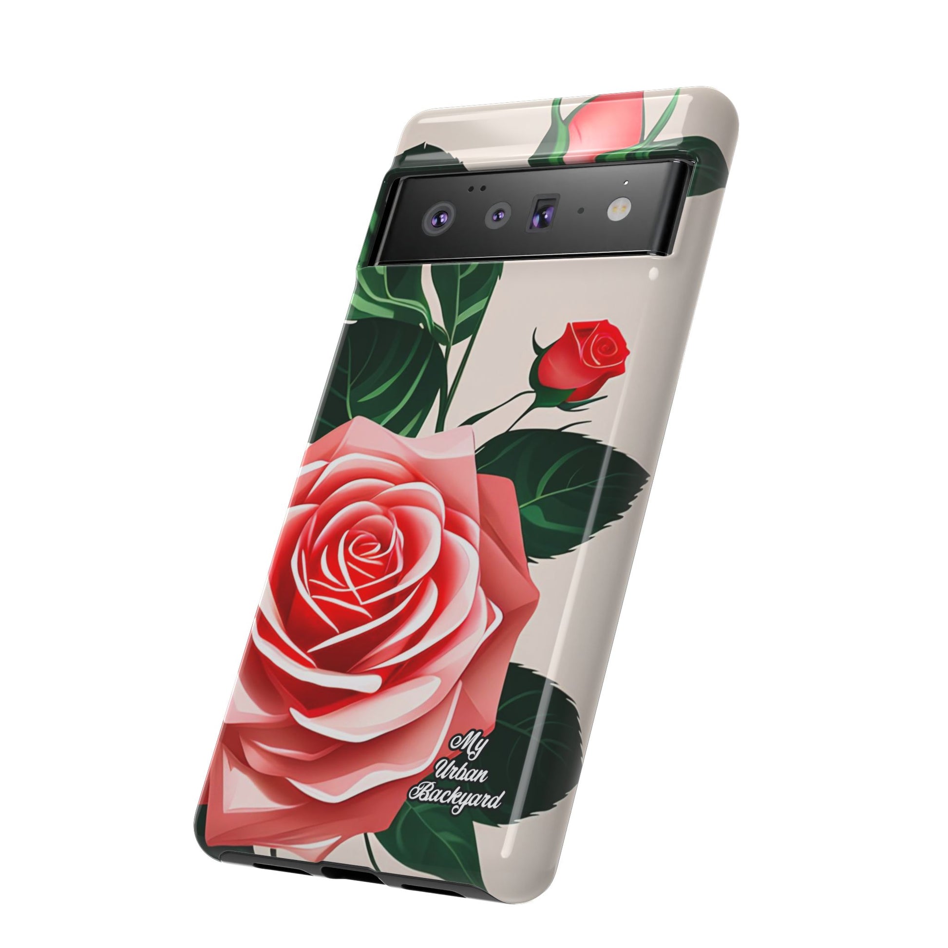 Pink Rose Flowers, Cell Phone Case - Apple, Samsung, Google Pixel