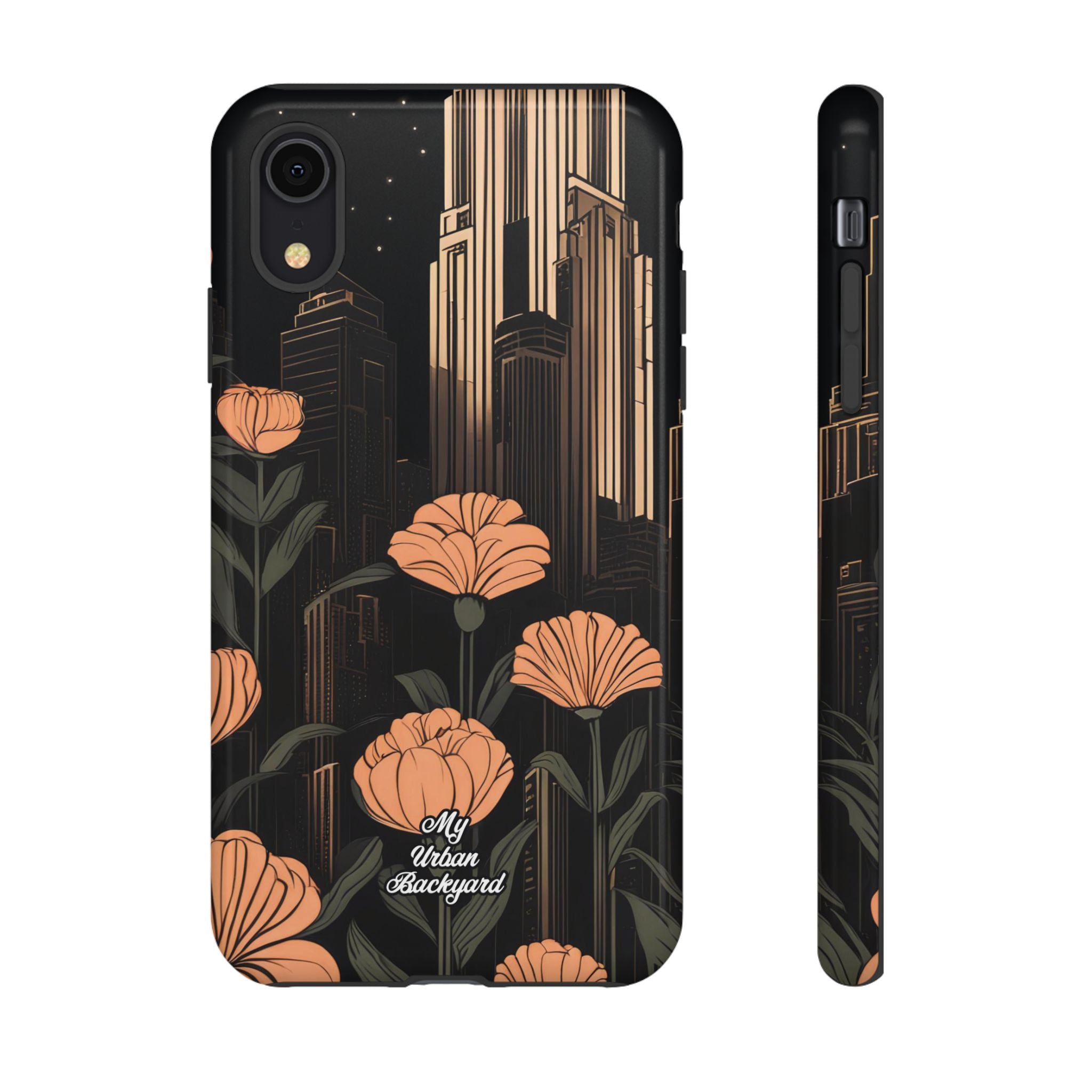 Urban Evening with Flowers, Cell Phone Case