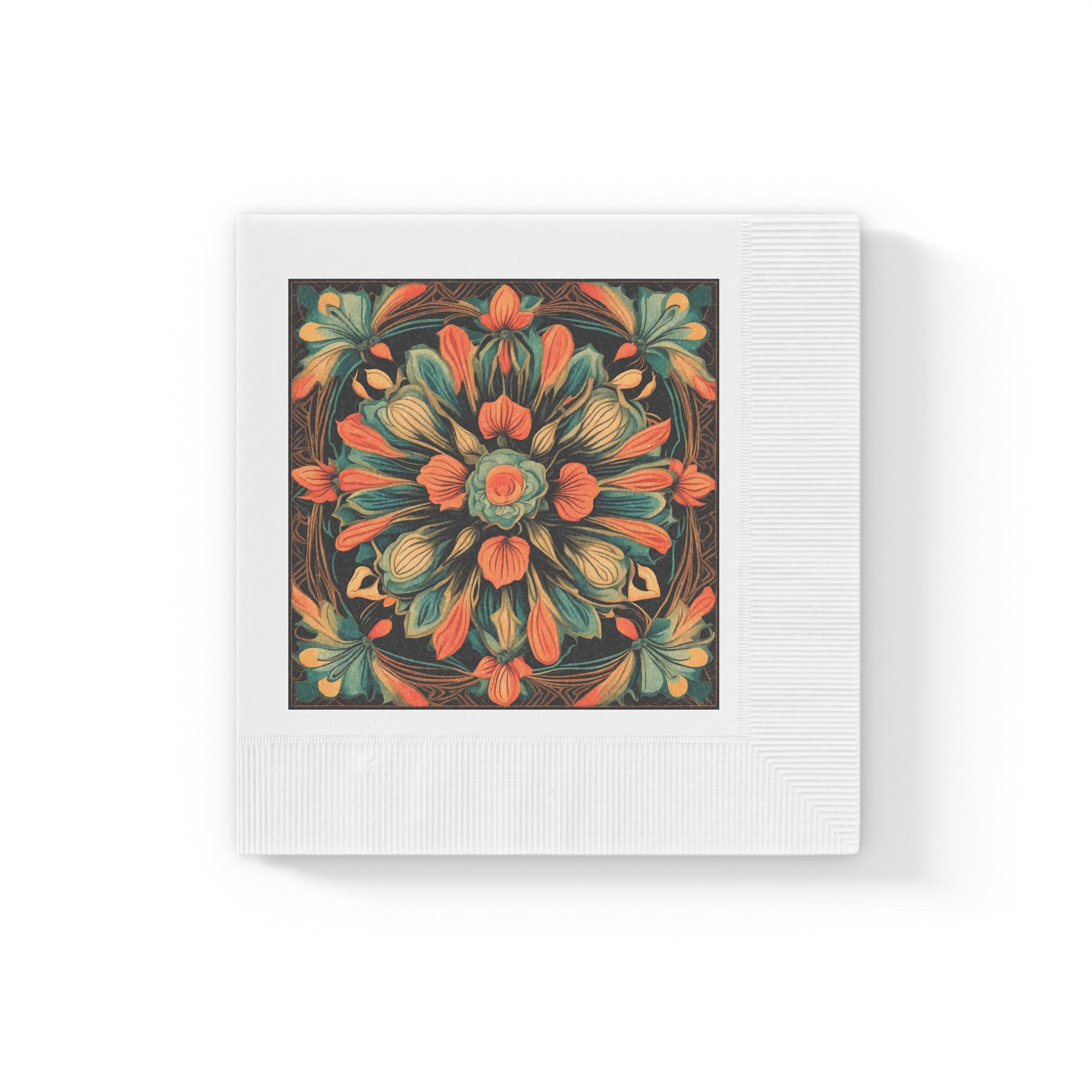 Vintage Floral Mandala Napkins